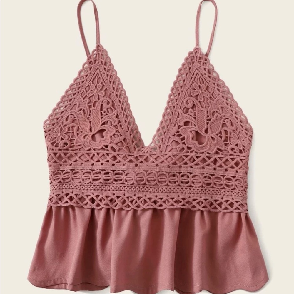 SHEIN Self-tie Flounce Cami Top